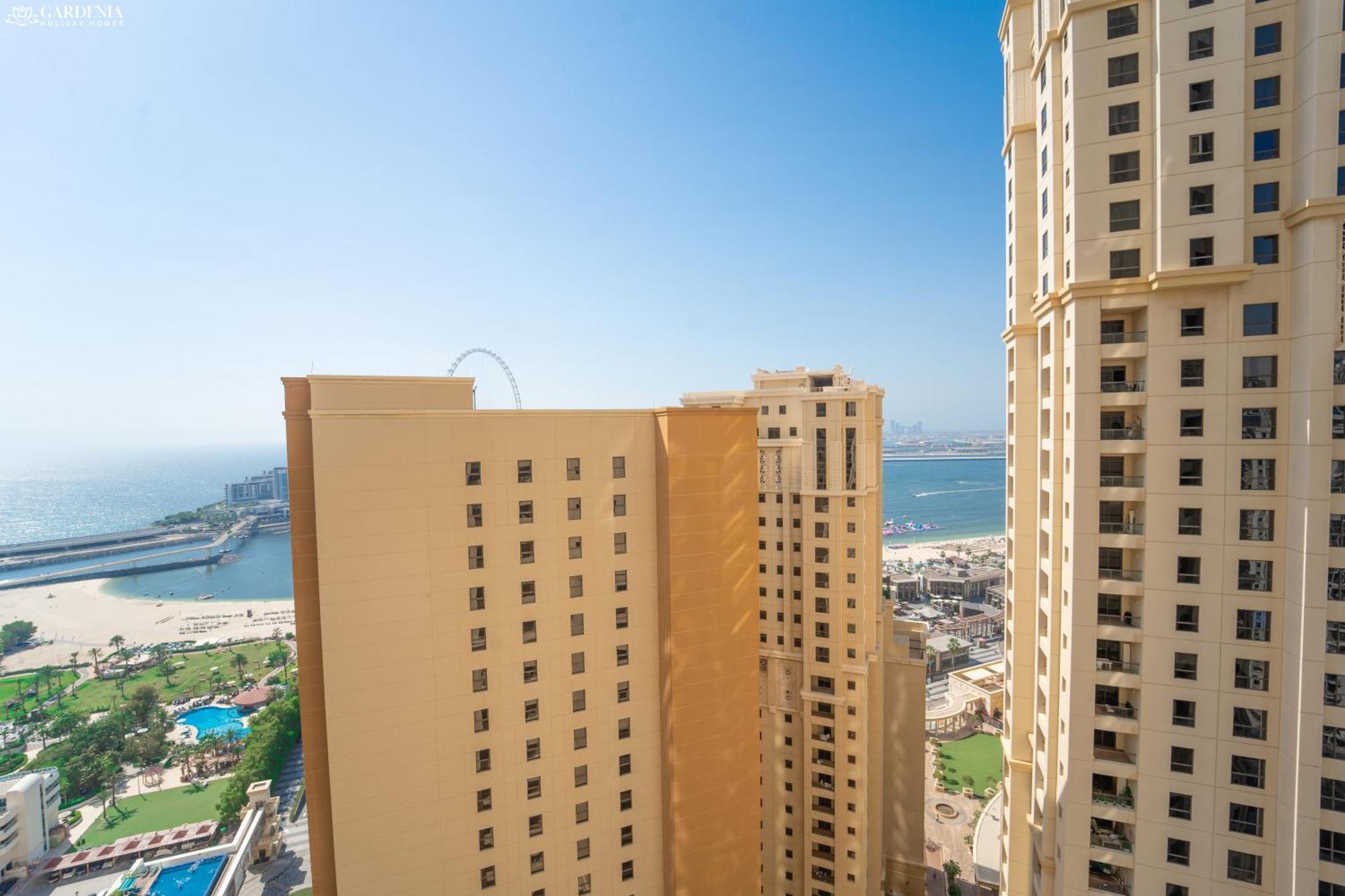 Jbr Amwaj 4 , Upgraded Sea And Ain Dubai Views, 2M Walk To Beach By Gardenia Suitse Экстерьер фото