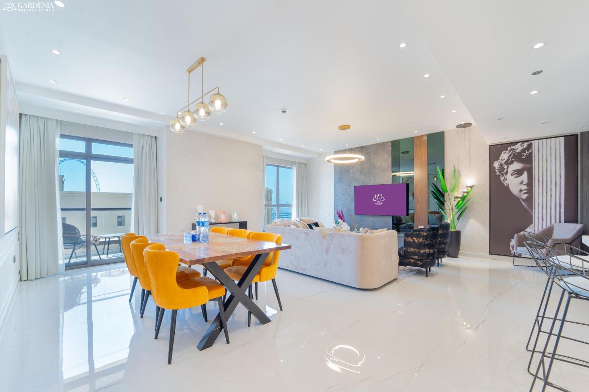 Jbr Amwaj 4 , Upgraded Sea And Ain Dubai Views, 2M Walk To Beach By Gardenia Suitse Экстерьер фото