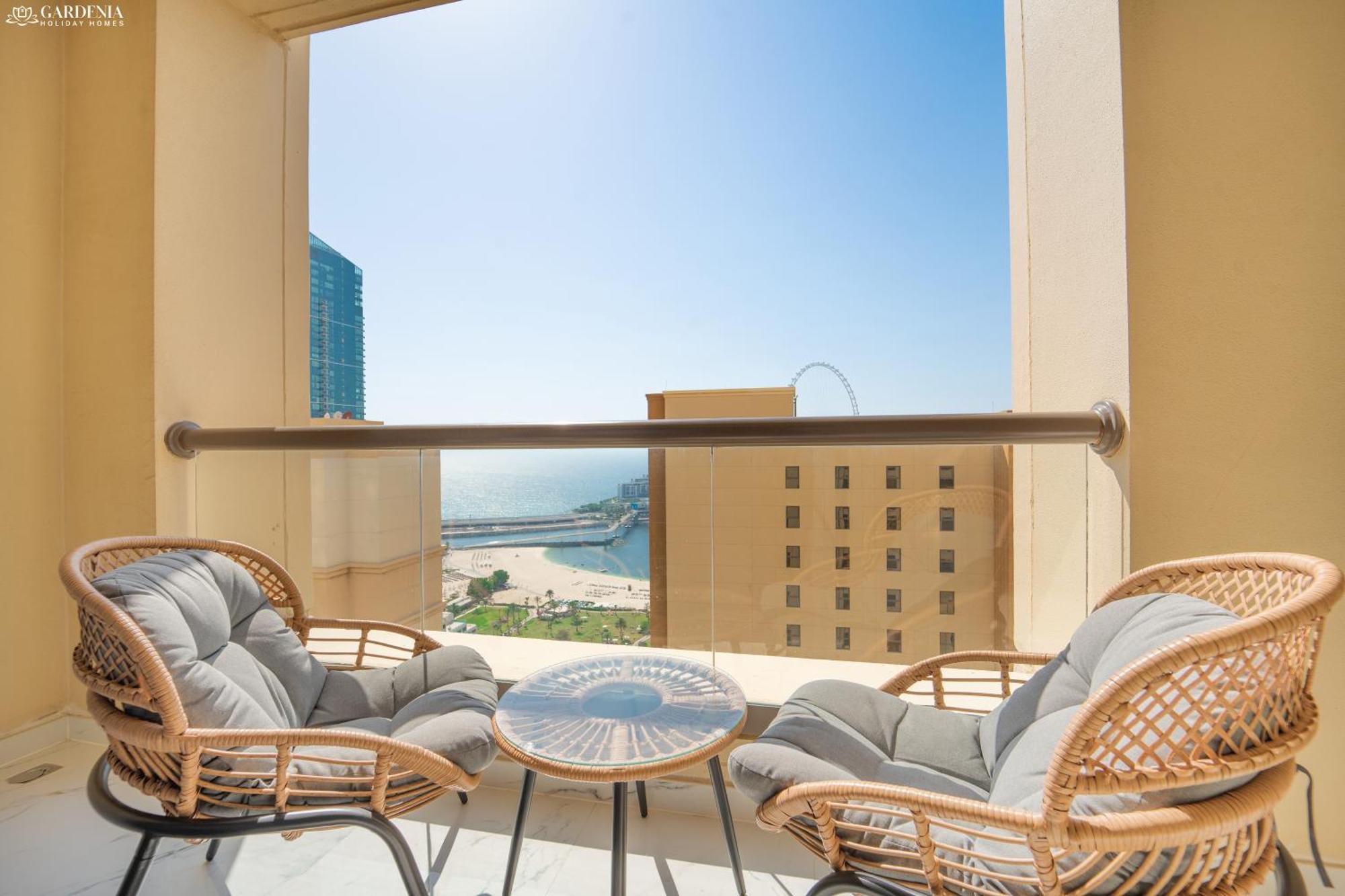 Jbr Amwaj 4 , Upgraded Sea And Ain Dubai Views, 2M Walk To Beach By Gardenia Suitse Экстерьер фото