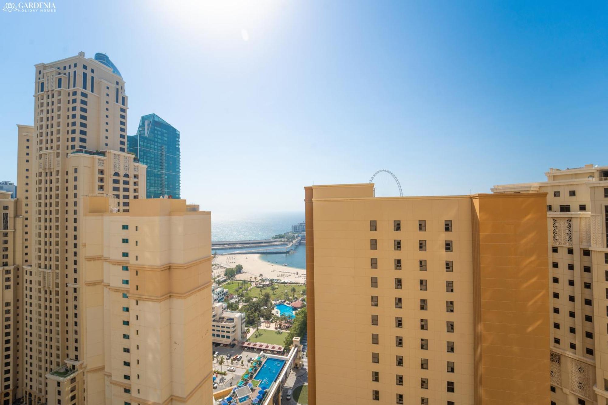Jbr Amwaj 4 , Upgraded Sea And Ain Dubai Views, 2M Walk To Beach By Gardenia Suitse Экстерьер фото