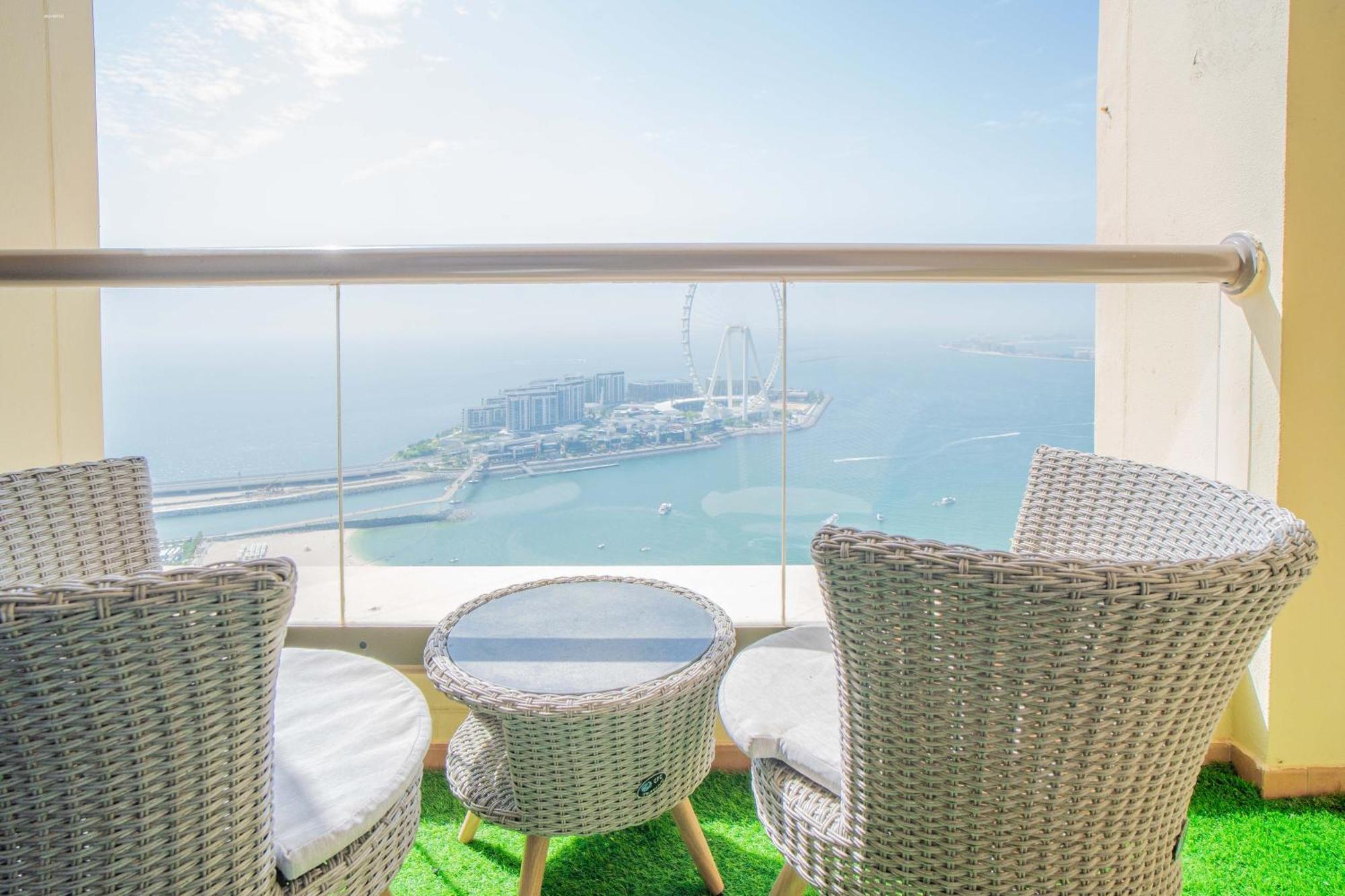 Jbr Amwaj 4 , Upgraded Sea And Ain Dubai Views, 2M Walk To Beach By Gardenia Suitse Экстерьер фото