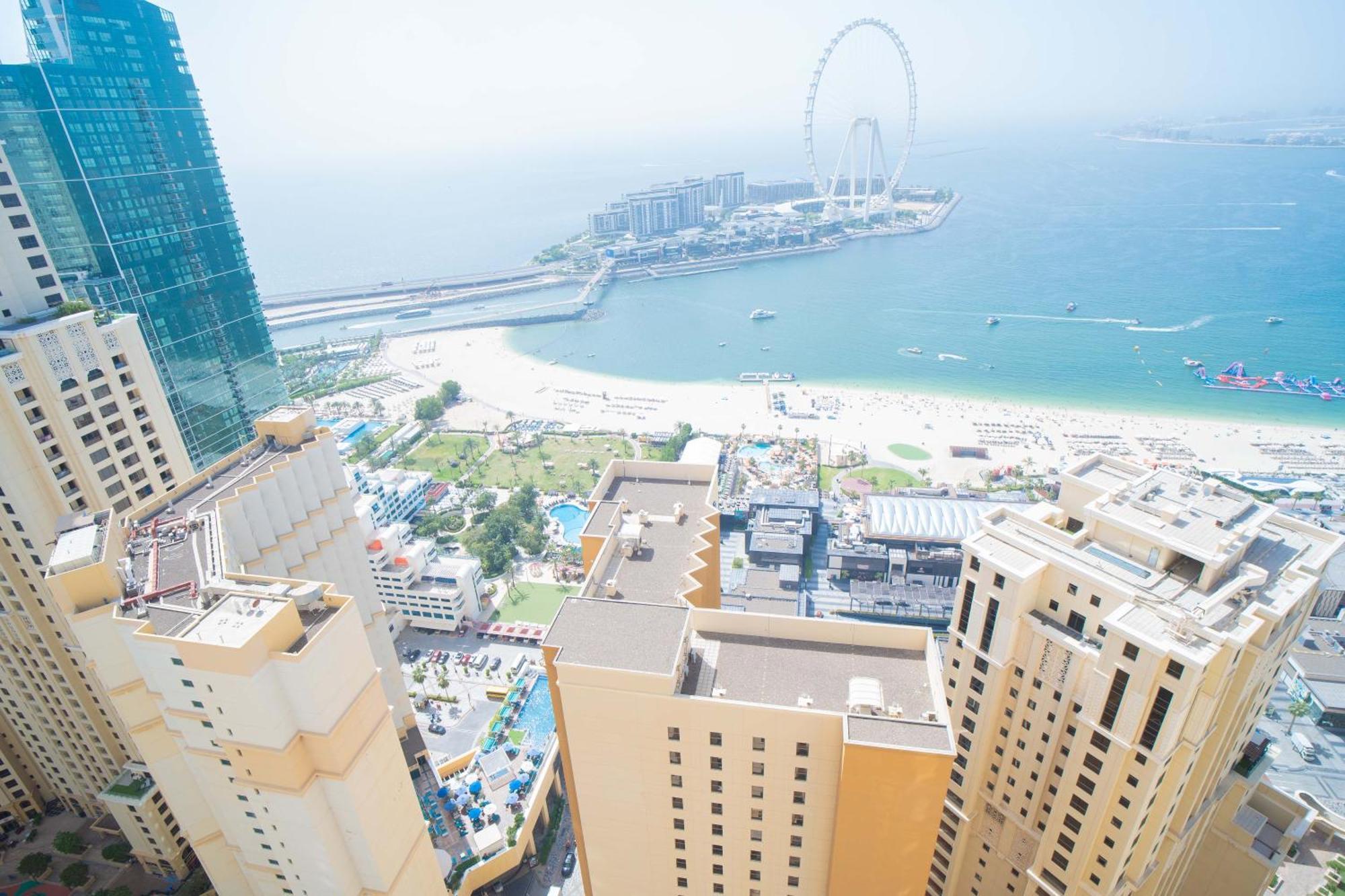 Jbr Amwaj 4 , Upgraded Sea And Ain Dubai Views, 2M Walk To Beach By Gardenia Suitse Экстерьер фото