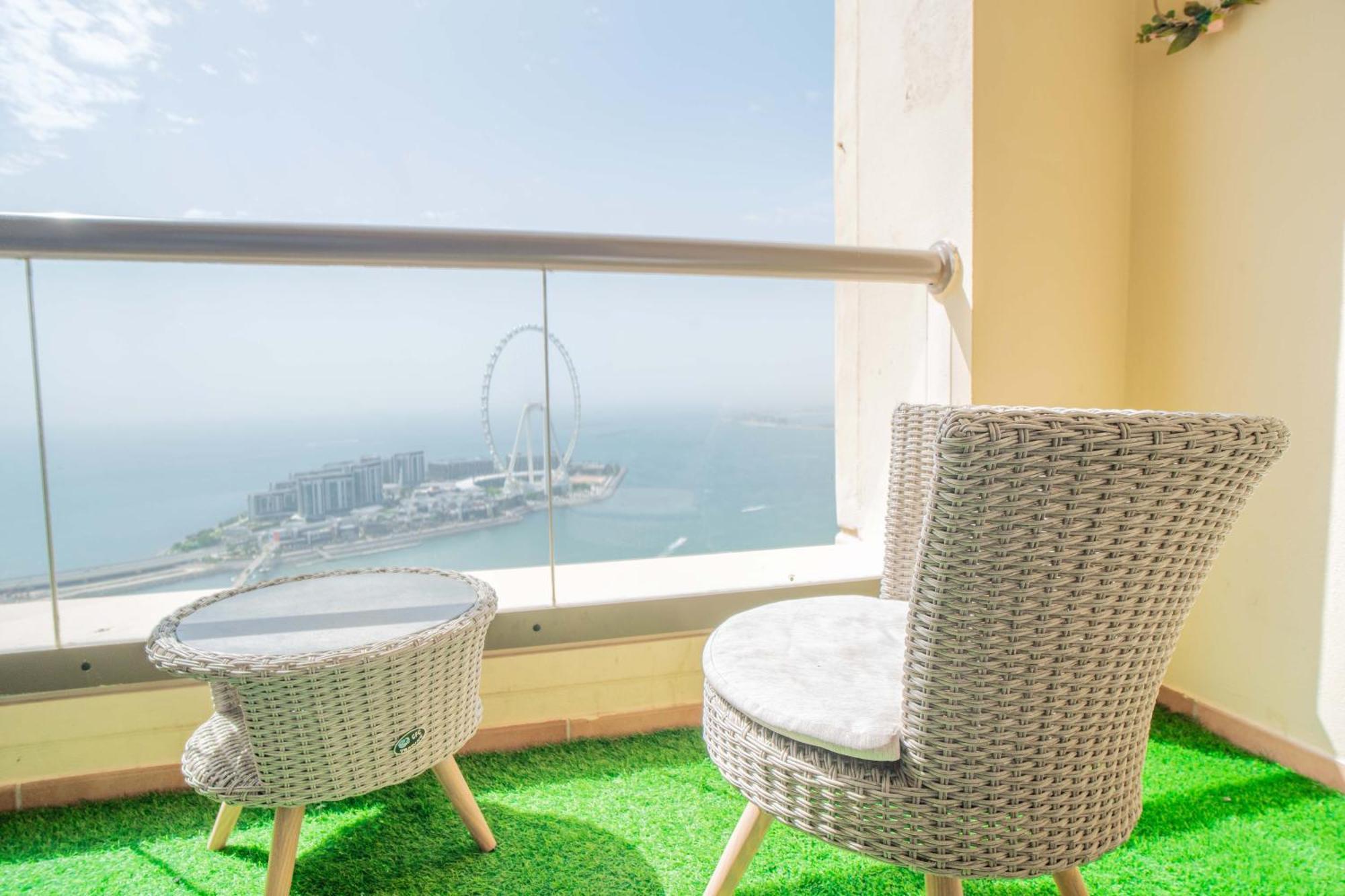 Jbr Amwaj 4 , Upgraded Sea And Ain Dubai Views, 2M Walk To Beach By Gardenia Suitse Экстерьер фото
